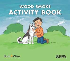 Wood Smoke activity book cover. This book was published by EPA Region 10.